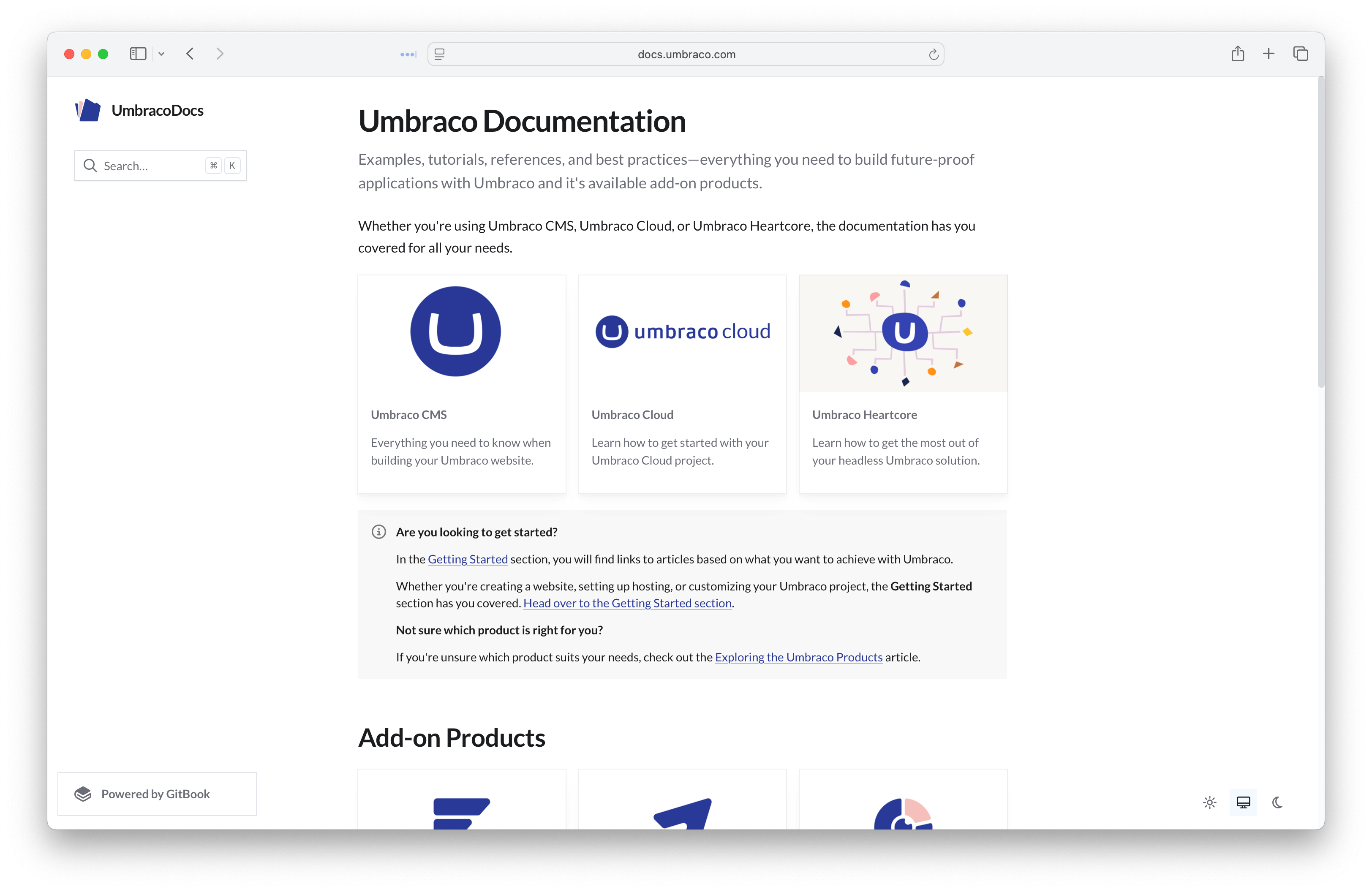 Umbraco-Documentation-Homepage